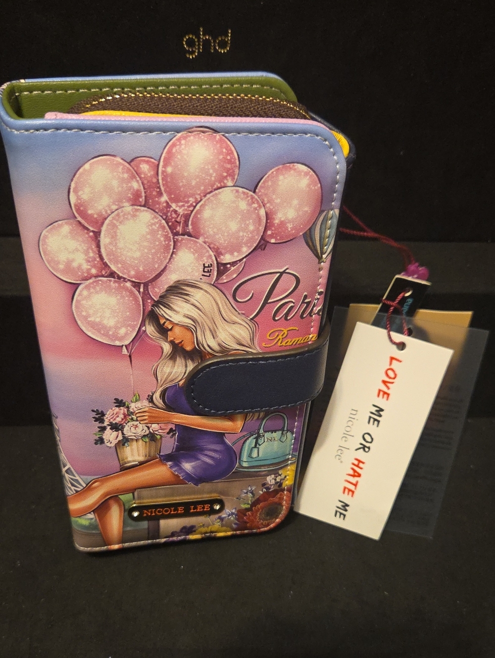 Nicole Lee Pink & Purple Paris Balloon Wallet